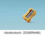 3d Pencil Sharpener, Pencils cutters, School and Education icon, Back to School concept. Eps 10 Vector.