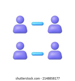 3d people icon 3d for web design. People icon 3d, great design for any purposes. Business vector icon