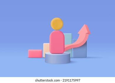 3D people in team leader symbol of teamwork. Problem-solving, business challenge in leadership connection to people, partnership concept. 3d teamwork idea icon vector render illustration - Shutterstock ID 2191175997