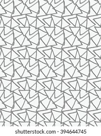 3D perforated triangles. Cut out of paper design.