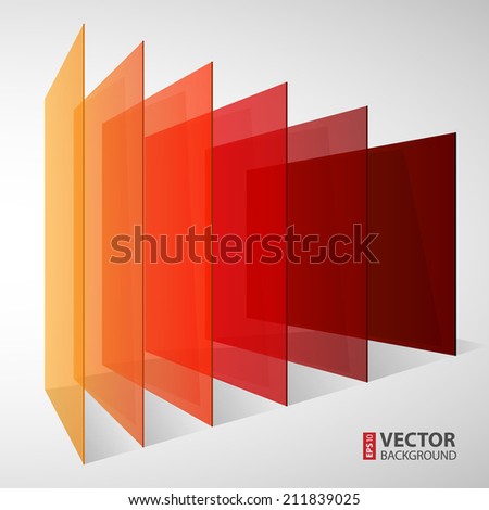 3d perspective colorful abstract rectangles on white background. RGB EPS 10 vector illustration