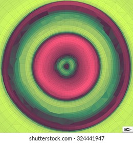 3d Perspective Grid Background Texture. Mosaic. Lattice Effect.
