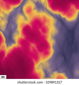 3d Perspective Grid Background Texture. Mosaic. Lattice Effect.
