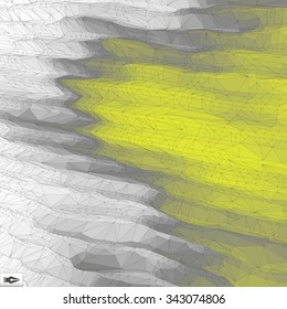 3d Perspective Grid Background Texture. Mosaic. Lattice Effect.
