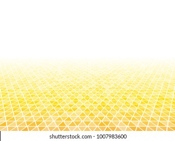 3d perspective orange yellow triangle background