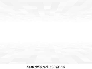 3d perspective view gray tiles with copyspace vector