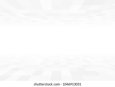 3d perspective view gray tiles with copyspace vector