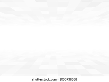 3d perspective view gray tiles with copyspace vector