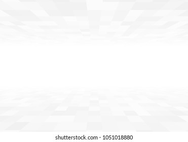 3d perspective view gray tiles with copyspace vector