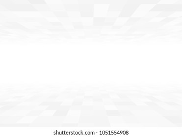3d perspective view gray tiles with copyspace vector