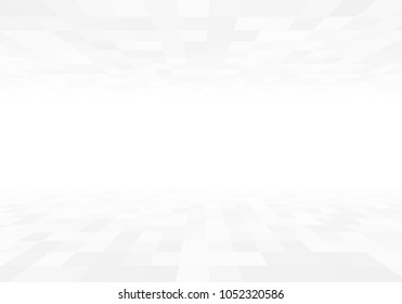 3d perspective view gray tiles with copyspace vector