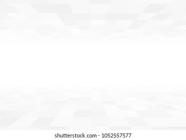 3d perspective view gray tiles with copyspace vector