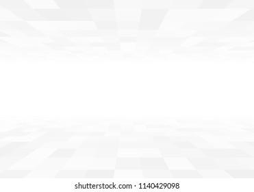 3d perspective view gray tiles with copyspace vector