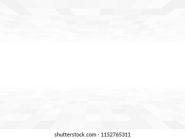 3d perspective view gray tiles with copyspace vector