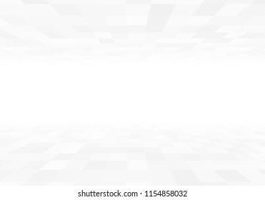 3d perspective view gray tiles with copyspace vector
