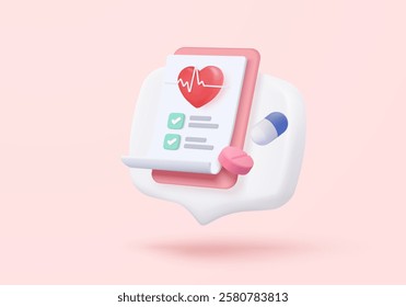 3d pharmacy drug icon signs for health pharmaceutical. Cartoon minimal of first aid and health care by medic. Medical symbol of emergency help. 3d aid medicine icon vector render illustration