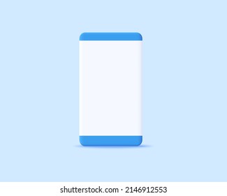 3d phone realistic icon vector concept. Trendy modern design illustration isolated