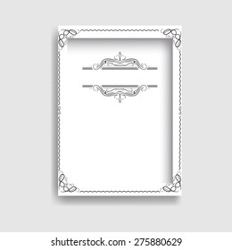 3D Photo Border Frame. 