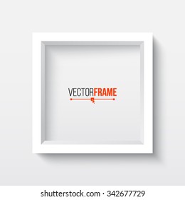 3D Picture Frame Design. Perfect for your presentations. Vector Illustration.