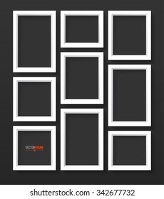 3D Picture Frame Design. Perfect for your presentations. Vector Illustration.