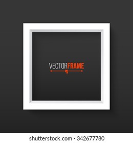 3D Picture Frame Design. Perfect for your presentations. Vector Illustration.