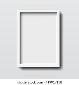 3D Picture Frame Design. Perfect for your presentations. Vector Illustration.