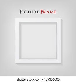 3D Picture Frame Design. Perfect for your presentations. Vector Illustration.