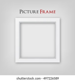 3D Picture Frame Design. Perfect for your presentations. Vector Illustration.