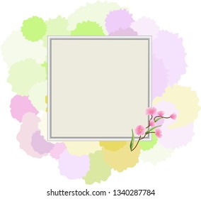 3D picture frame design vector 