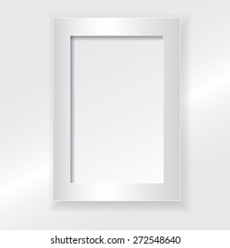 3D picture frame design vector