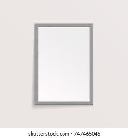 3D Picture or Photo Frame Design. Vector Illustration.