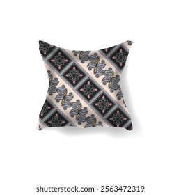 3d pillow realistic ethnic traditional batik motif pattern graphic