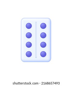 3D pills isolated on white background. Capsule icon. Medicines icons. Can be used for many purposes. Trendy and modern vector in 3d style
