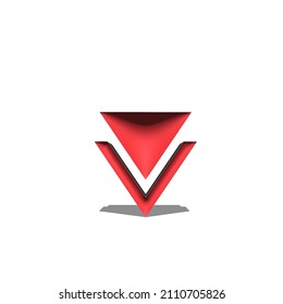 3d pin map icon design illustration