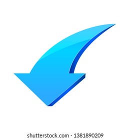 3D Pink Arrow Vector Design For Web