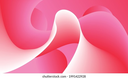 3 d fondo abstracto de la onda dinámica del fluido rosado