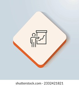 3D PITCH TRAINING ICON VECTOR DESIGN