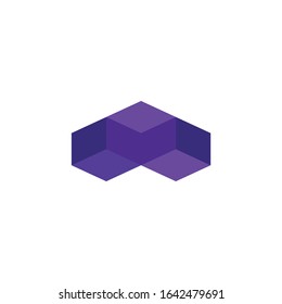 3d Pixel Logo Simple and Modern Templates