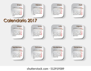 3d planner 2017 Spanish, each month is to separate the tiles, which can be separated and used individually