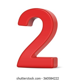 Download Red Number 2 High Res Stock Images Shutterstock