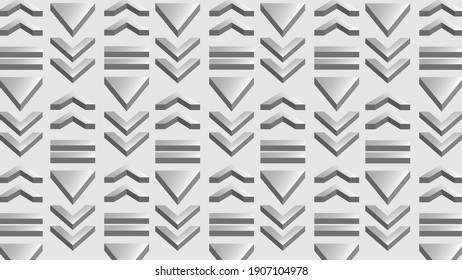 3D player buttons, isometric music background, funny gray buttons, steel look image