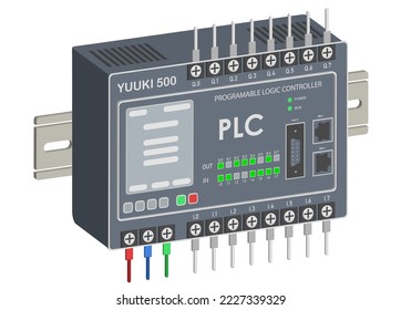 3D-PLC-programmierbarer Logic-Controller mit Ein- und Ausgabeflachdesign