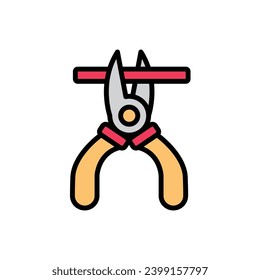 3D-Zangen-Symbol für Vektorgrafik