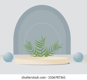 3d podium with bright spot scene for product or brand

