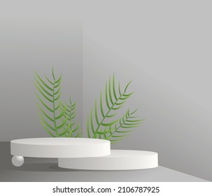 3d podio con escena de puntos brillantes para productos o marca

