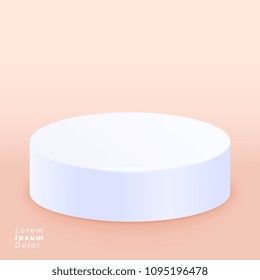 3d podium platform for product display
