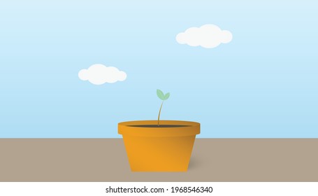 3 quinquies productos de podio. Con la nube y el follaje. Ilustración del vector EPS 10