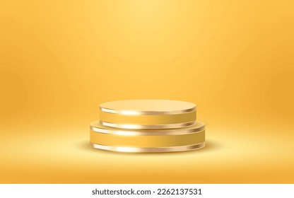 3d Podium Scene Product Presentation with Soft Background