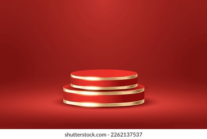 3d Podium Scene Product Presentation with Soft Background