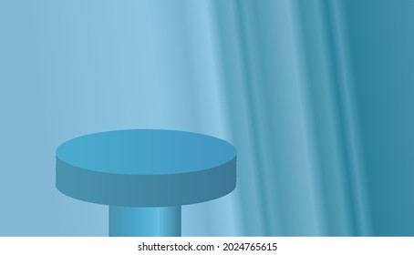 3D podium vector background for online selling products